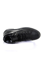 Black leather ankle boots - Image n°3