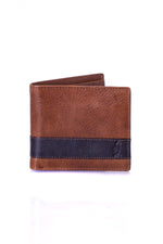 Brown cowhide leather card holder - Image n°1