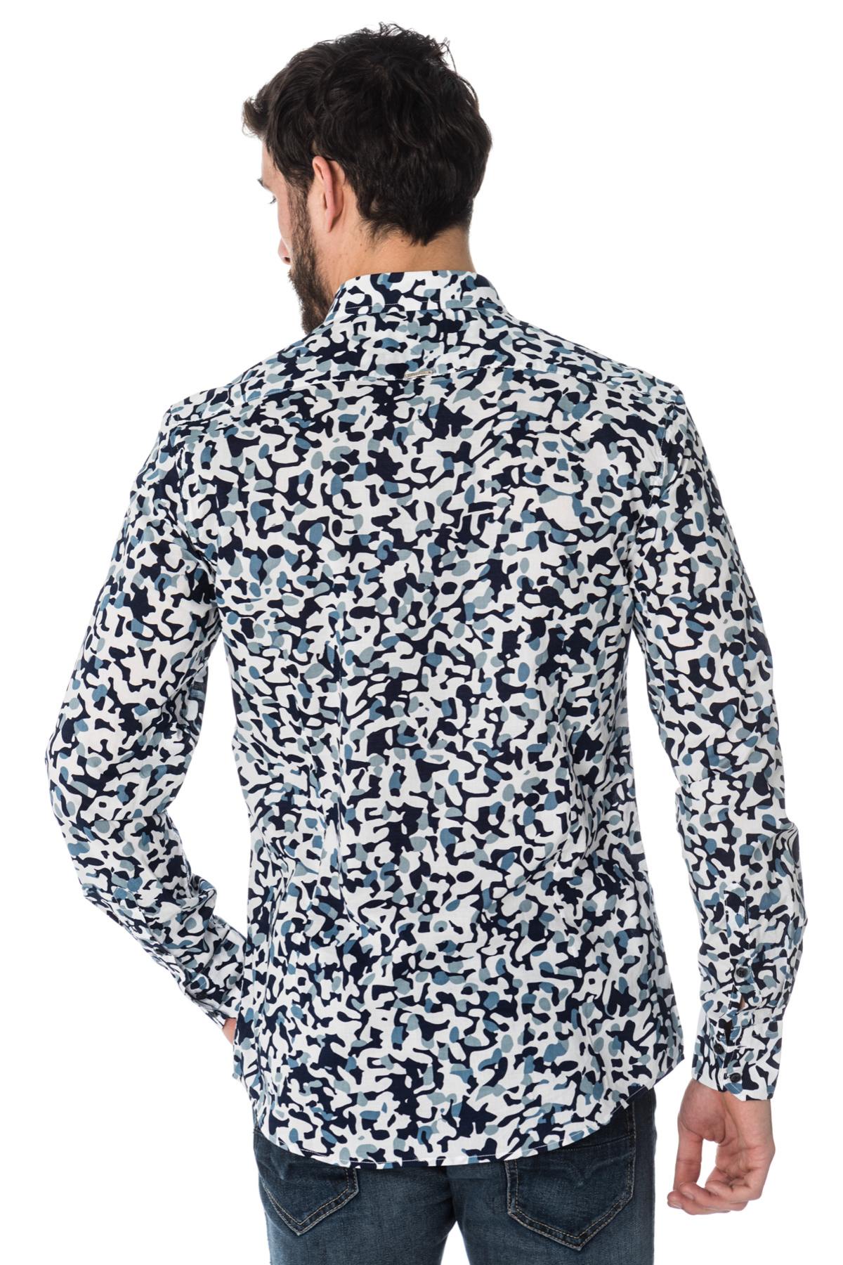 Blue and white printed shirt Antony Morato - Image n°3