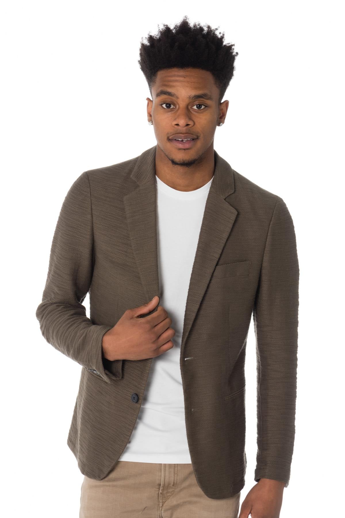 Antony Morato men's textured cotton blazer - Image n°3