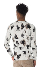 Men's leaf print sweater - Image n°3