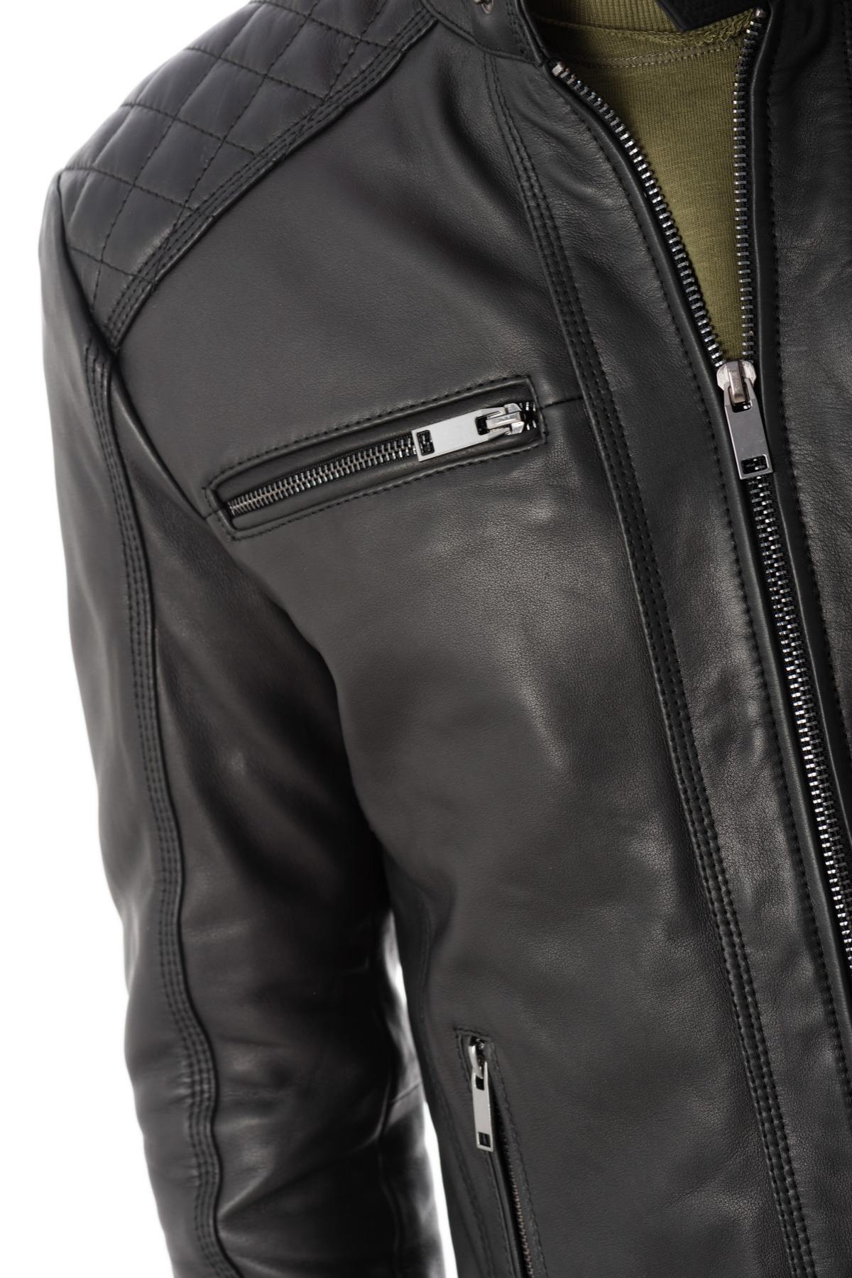Cityzen cowhide leather jacket - Image n°6