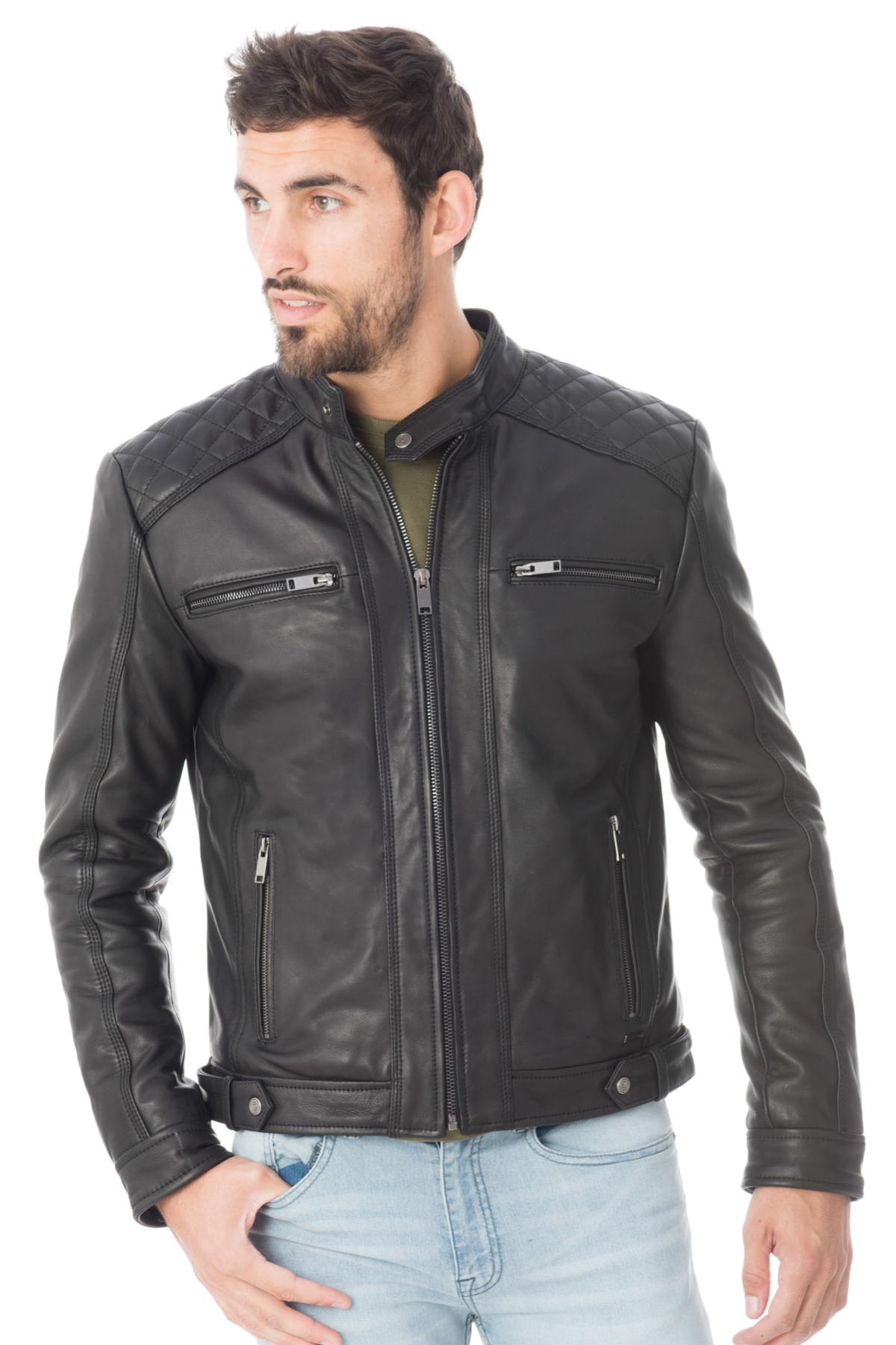 Cityzen cowhide leather jacket - Image n°1