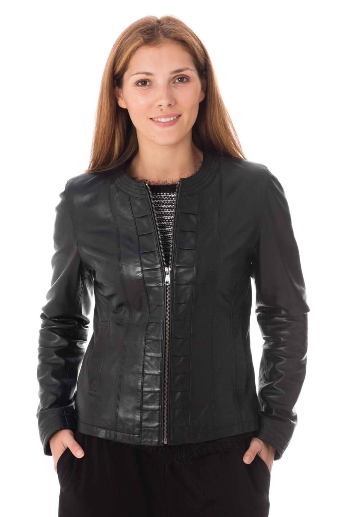 Enato black lambskin jacket - Image n°1