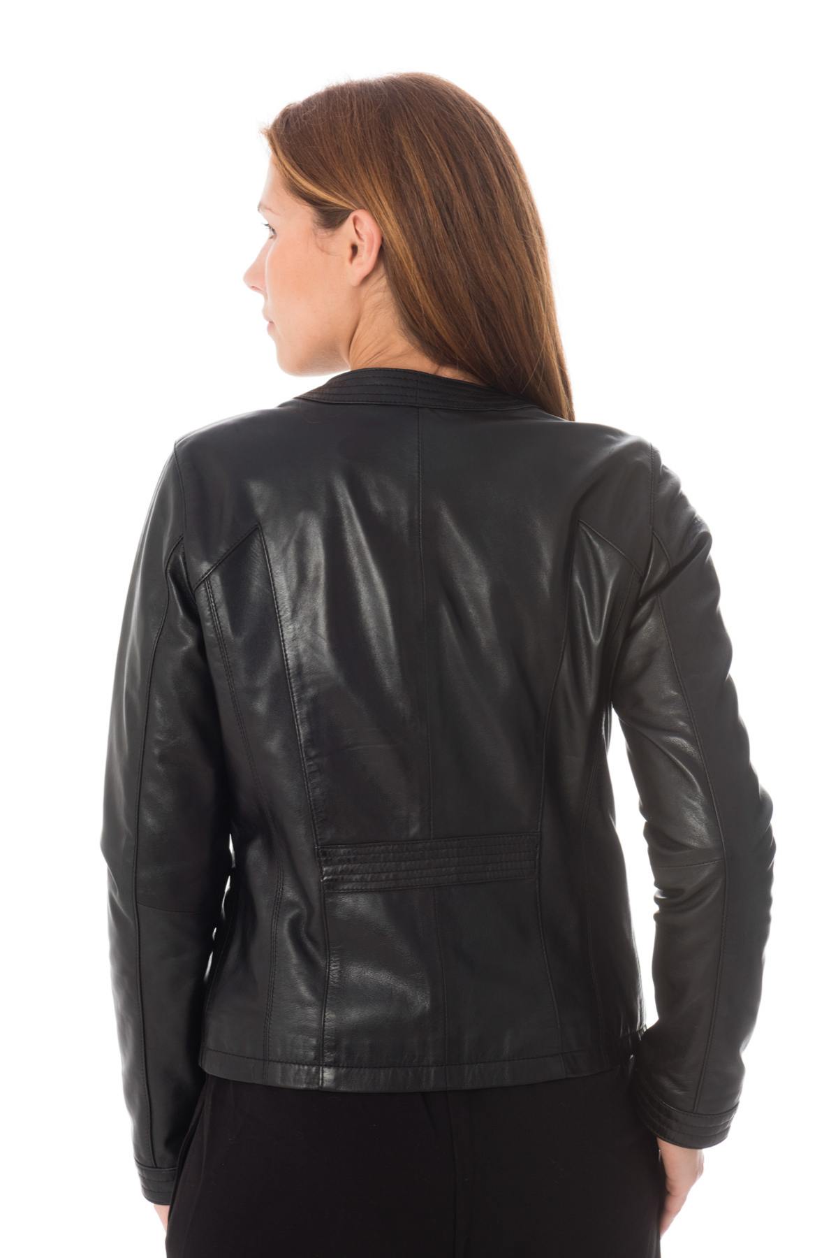 Enato black lambskin jacket - Image n°5