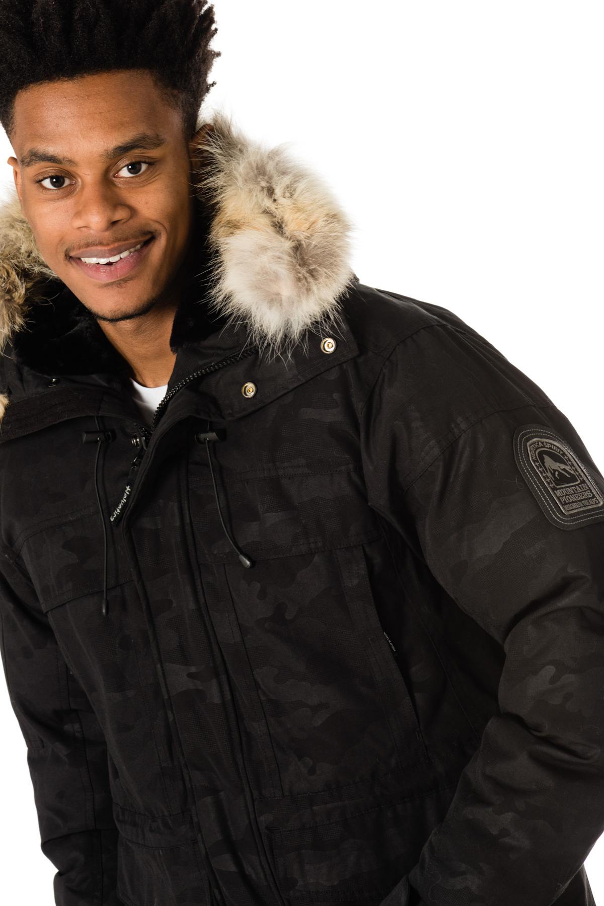 Helvetica men's camouflage print parka - Image n°7