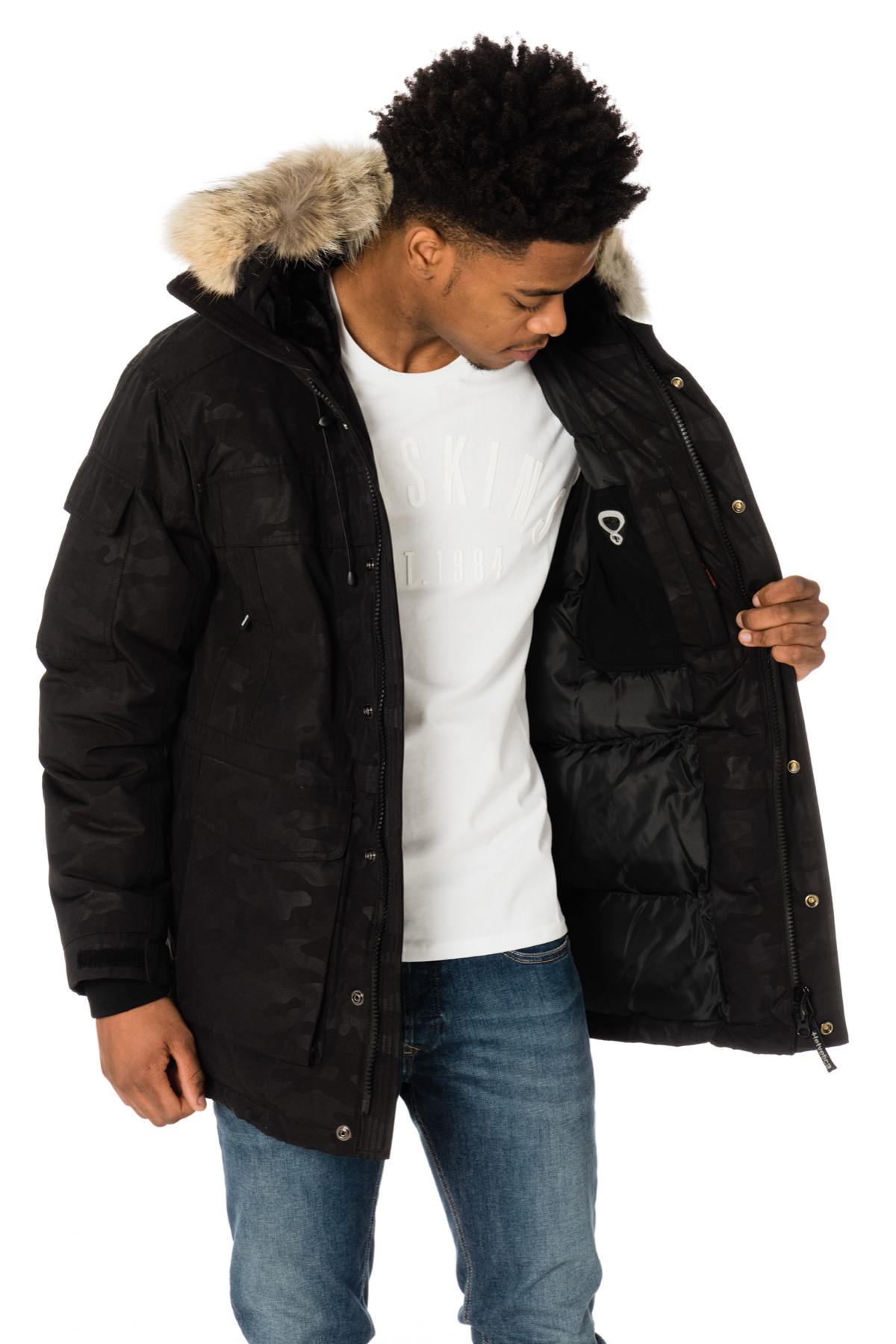 Helvetica men's camouflage print parka - Image n°5