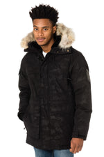 Helvetica men's camouflage print parka - Image n°4