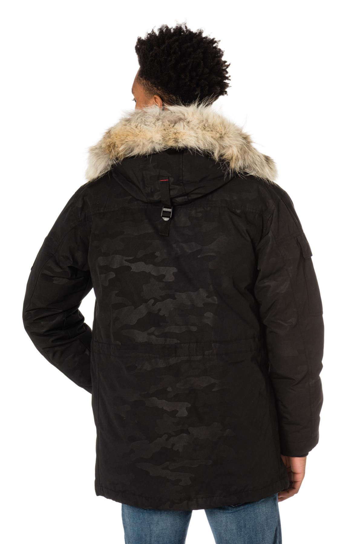 Helvetica men's camouflage print parka - Image n°6