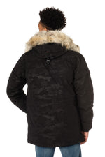 Helvetica men's camouflage print parka - Image n°6