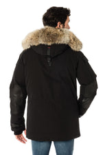 Helvetica men's black parka - Image n°6