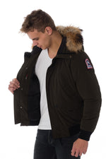 Men's khaki Helvetica jacket - Image n°4