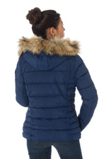 Kaporal women's navy blue down jacket - Image n°4