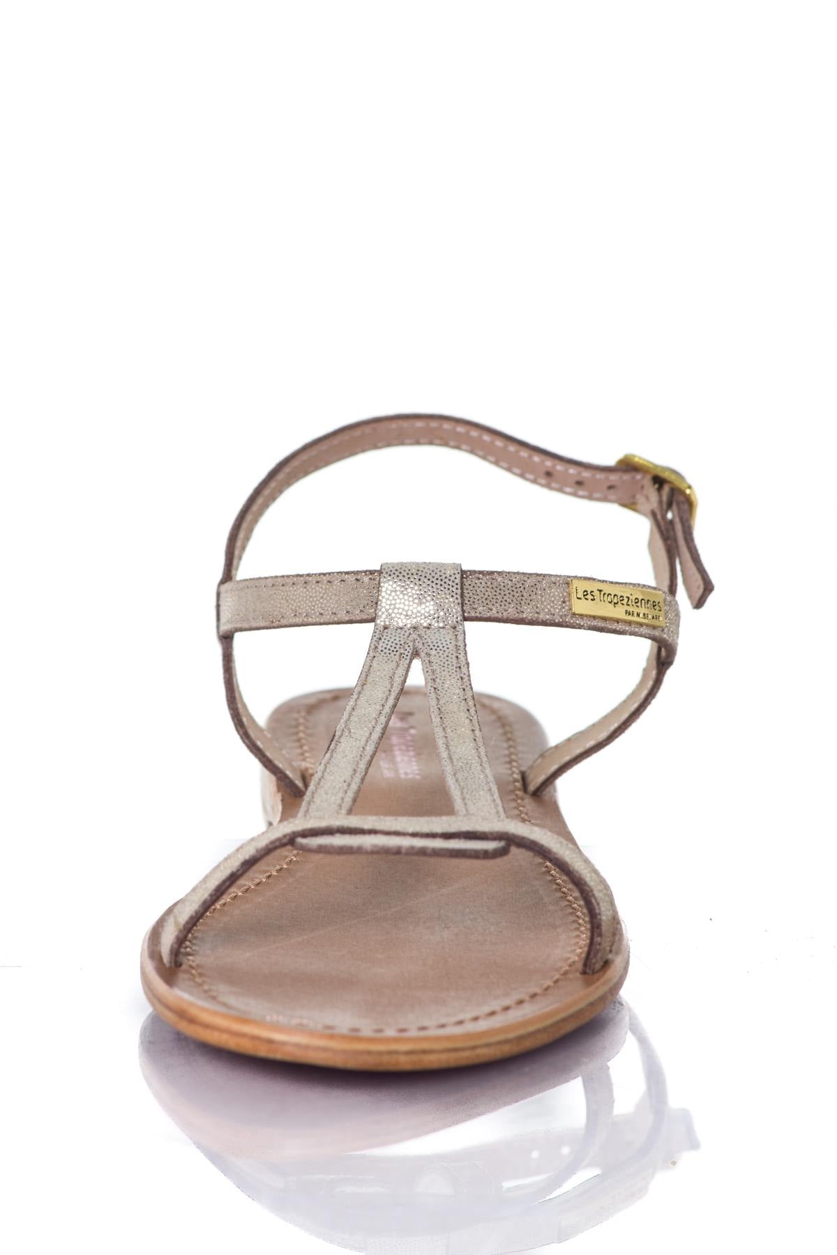 Women's iridescent gold sandals - Image n°5