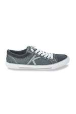 Kaporal men's blue velvet sneakers - Image n°1