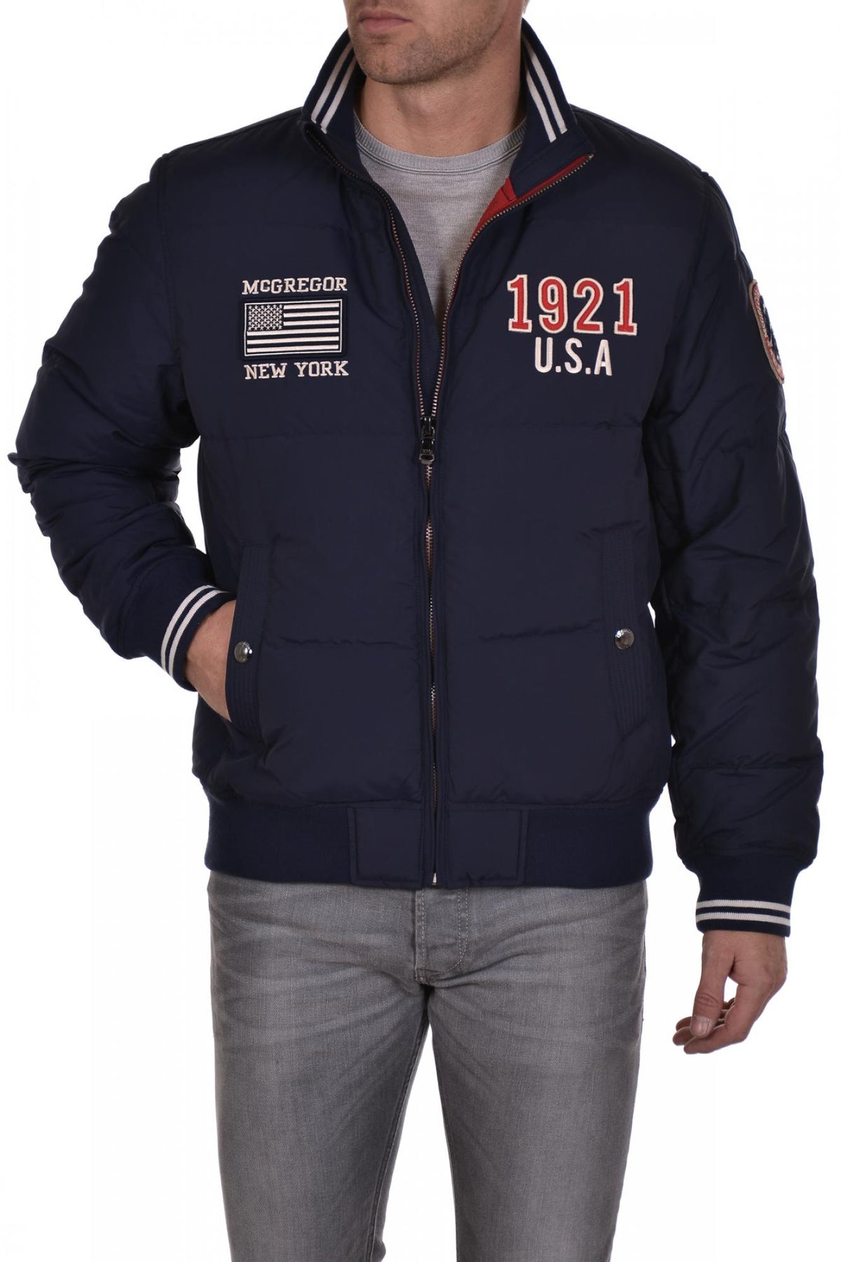 Mc Gregor men's jacket in blue polyester - Image n°1