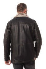 Men's lambskin leather jacket - Image n°6