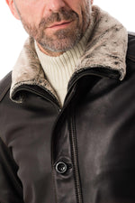 Men's lambskin leather jacket - Image n°7