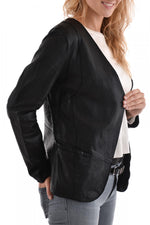 Oakwood jacket in black sheepskin - Image n°3