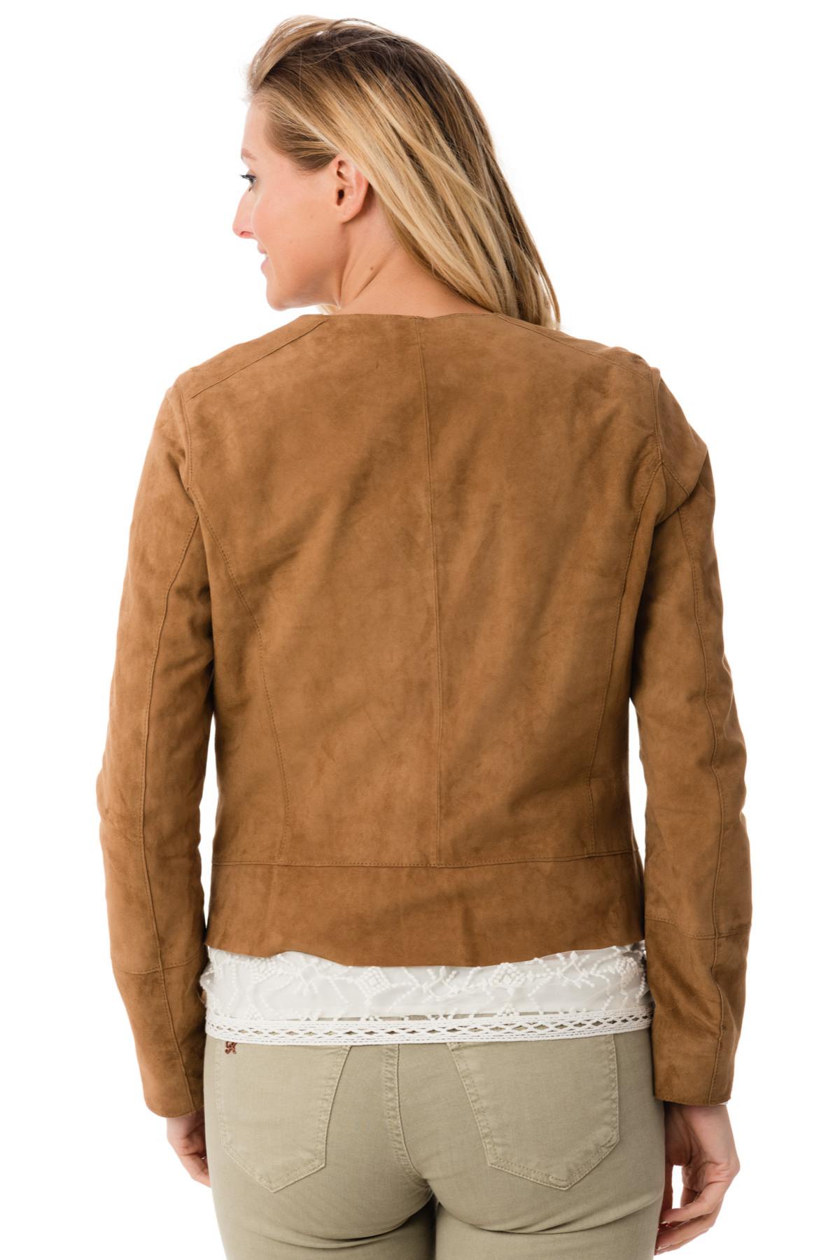 Women's lightweight suede jacket - Image n°5