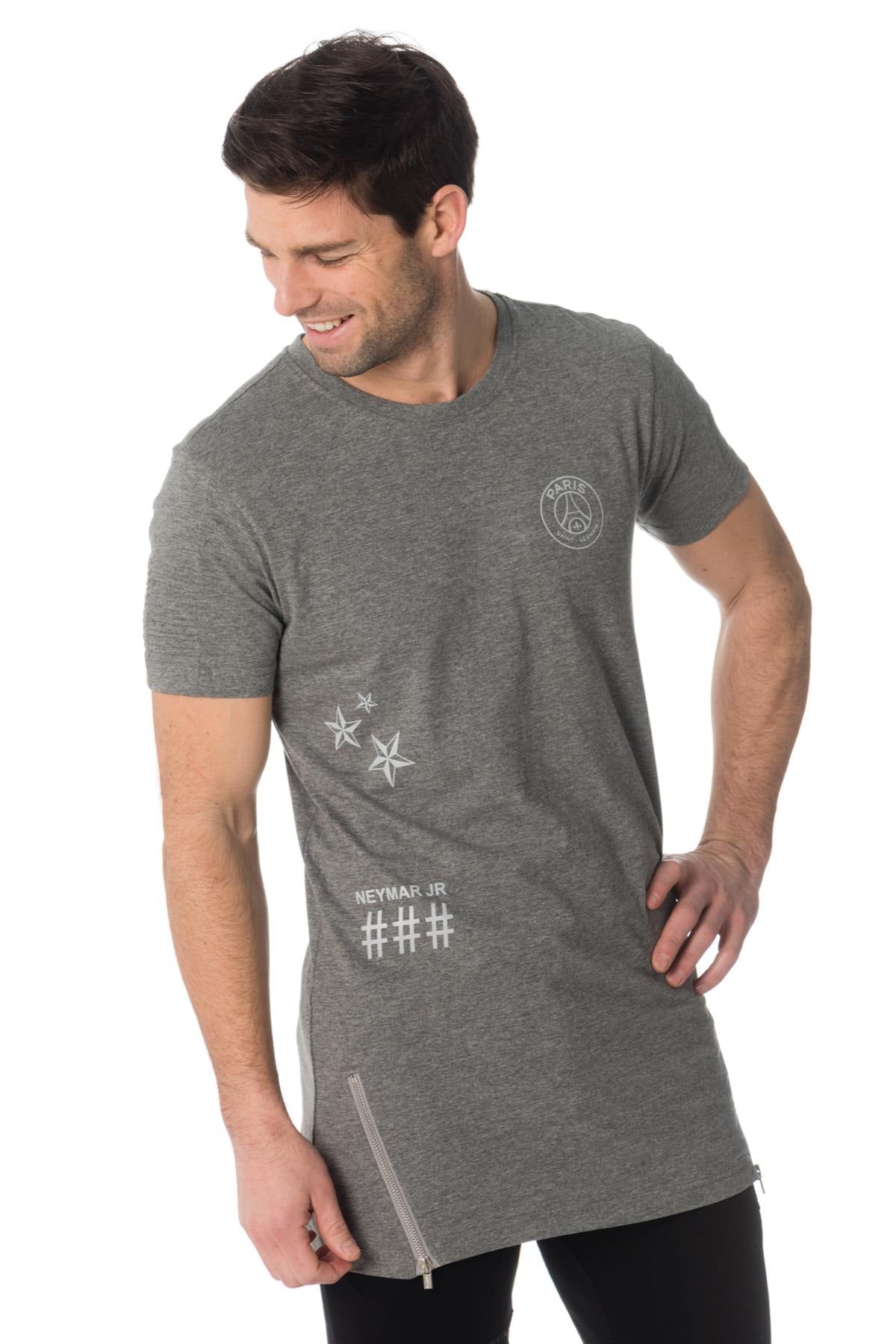 Neymar Jr gray long t-shirt - Image n°1