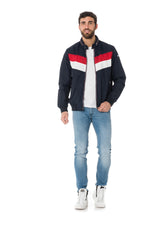 Tricolor windbreaker jacket for men - Image n°2