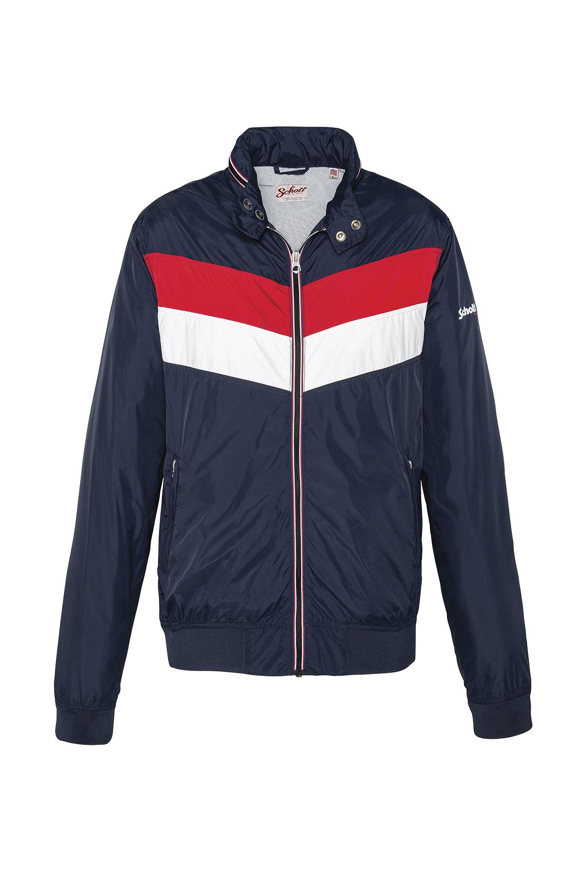 Tricolor windbreaker jacket for men - Image n°4