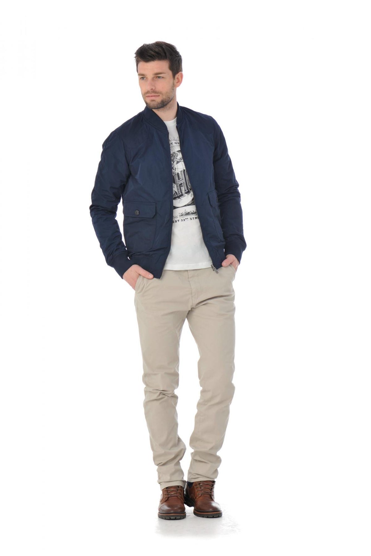 Scotch and Soda blue reversible jacket - Image n°3