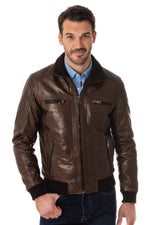Men's buffalo leather jacket - Image n°1