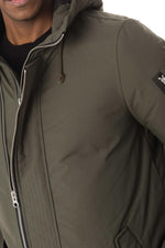 Men's long khaki parka - Image n°7