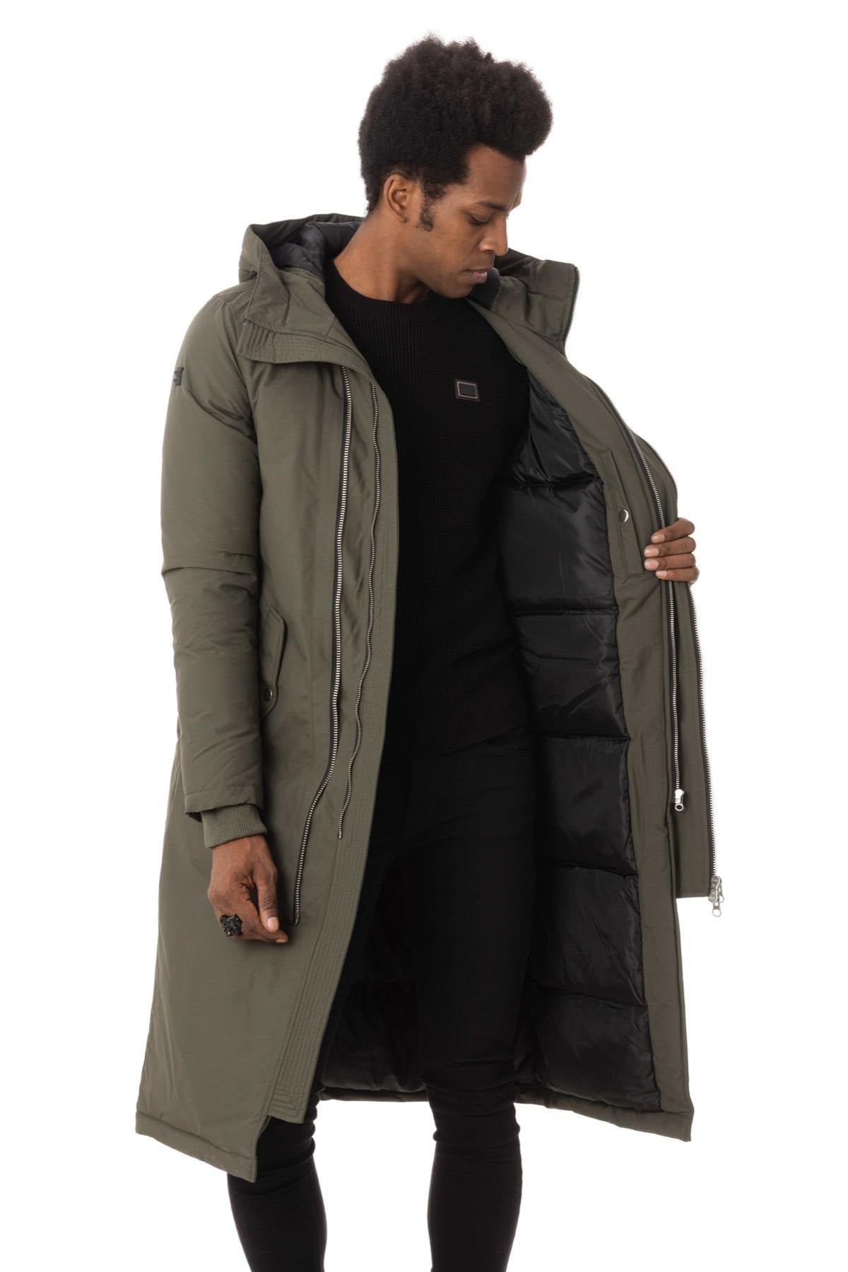Men's long khaki parka - Image n°5