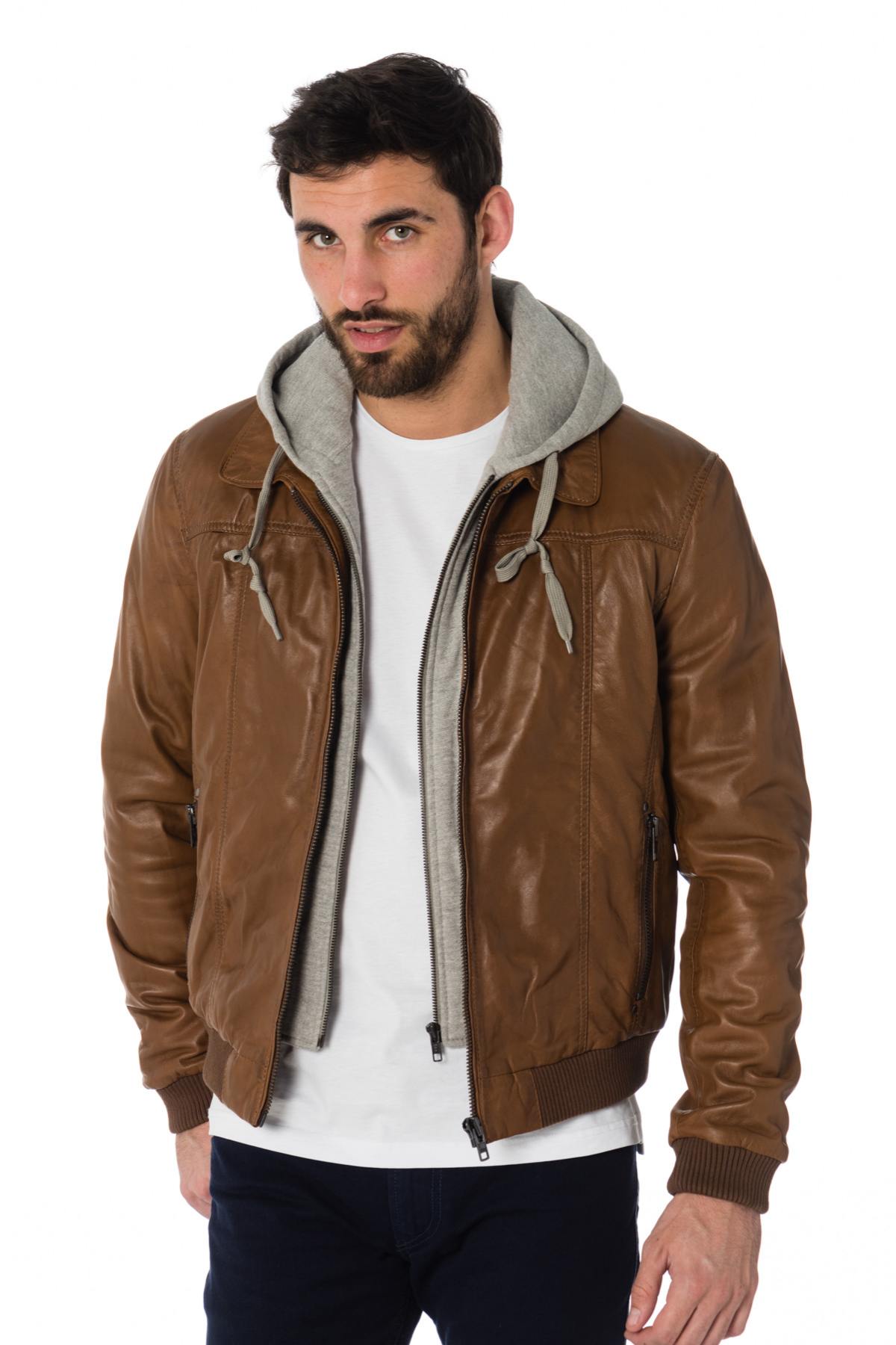 Serge Pariente hooded sheepskin leather jacket - Image n°3
