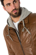 Serge Pariente hooded sheepskin leather jacket - Image n°6