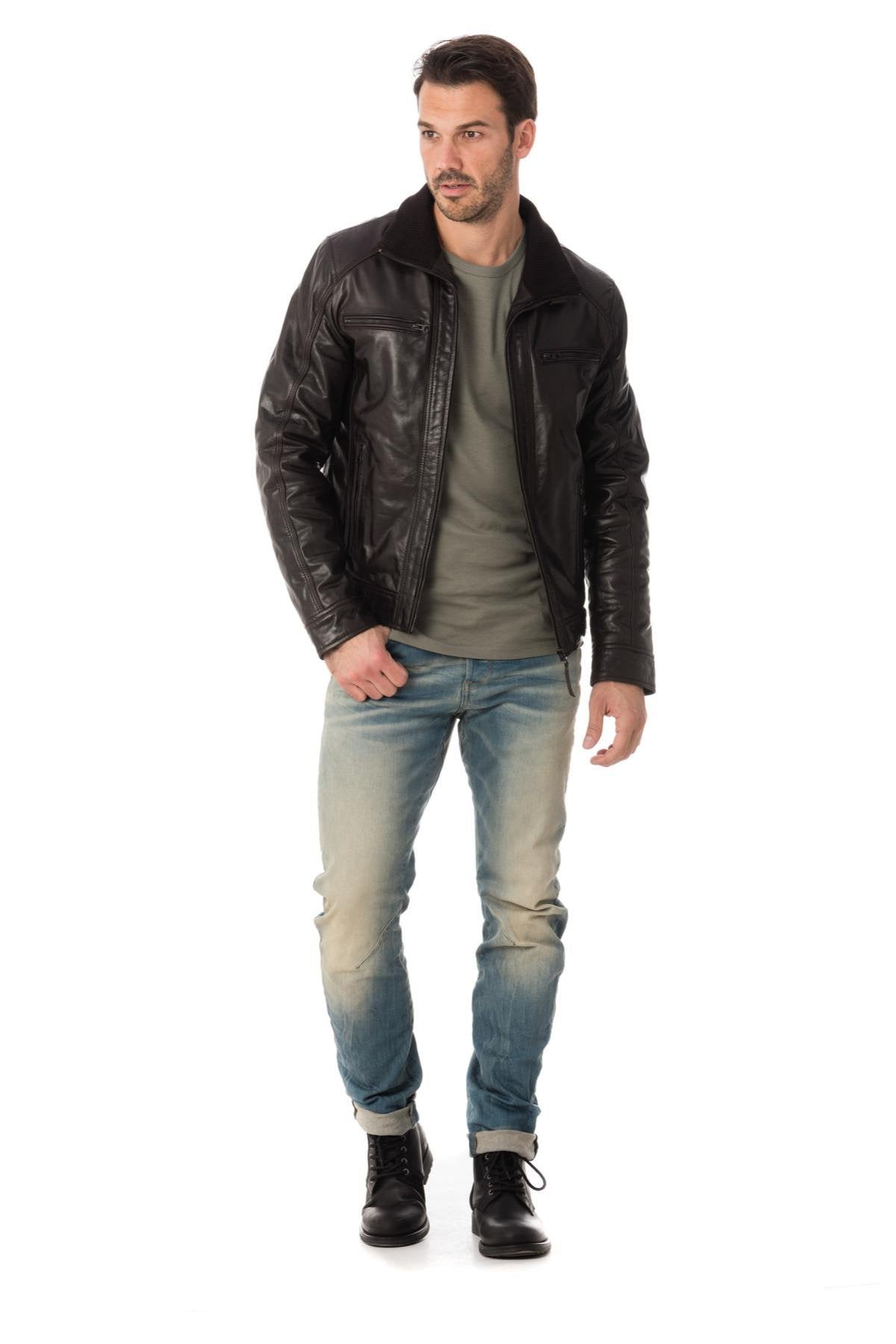 Serge Pariente jacket in brown color - Image n°2