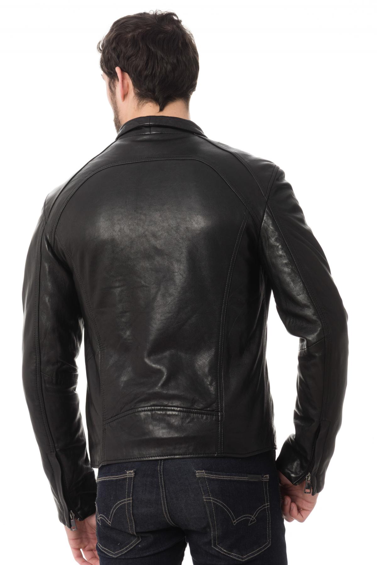 Serge Pariente jacket in black lambskin - Image n°4