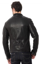 Serge Pariente jacket in black lambskin - Image n°4