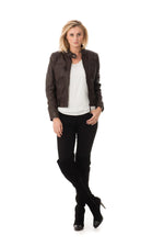 Serge Pariente jacket in brown sheepskin - Image n°2