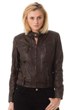 Serge Pariente jacket in brown sheepskin - Image n°4