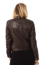 Serge Pariente jacket in brown sheepskin - Image n°6