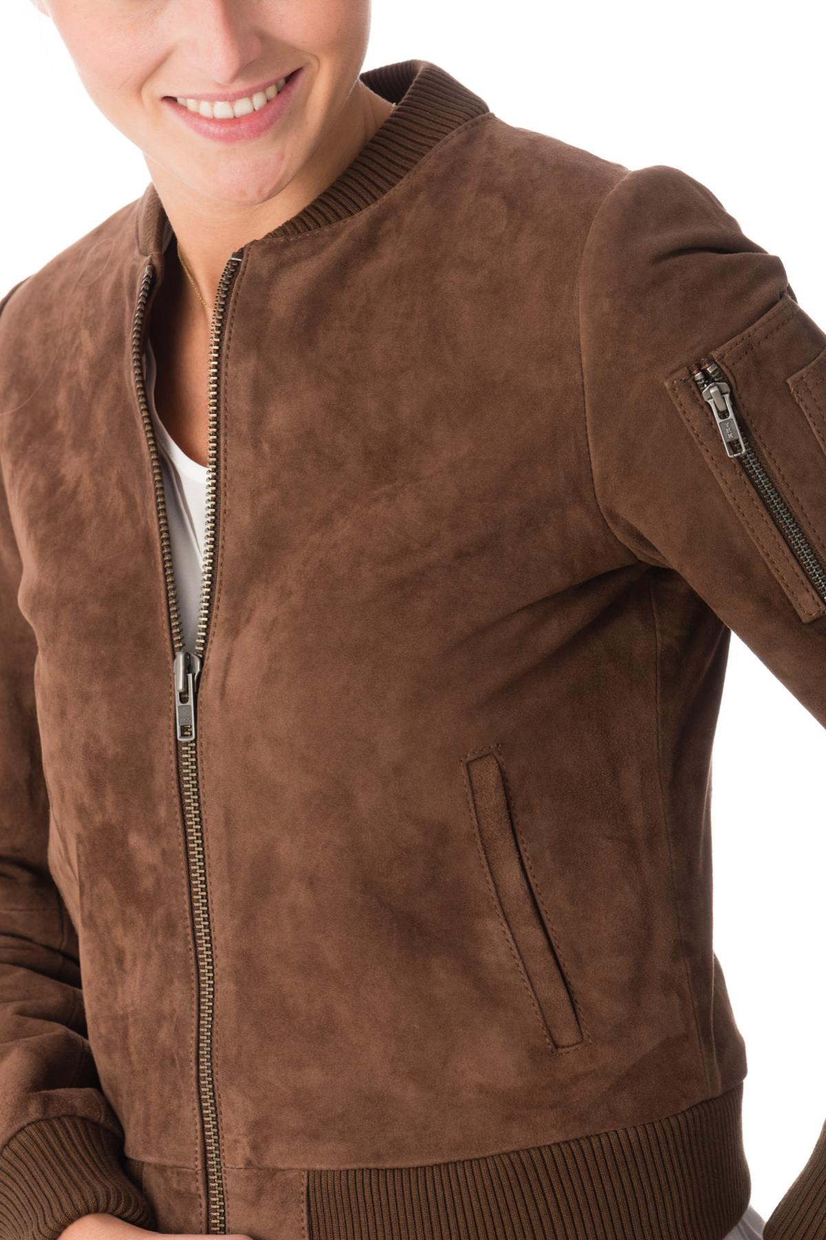 Nubuck-effect leather jacket - Image n°7
