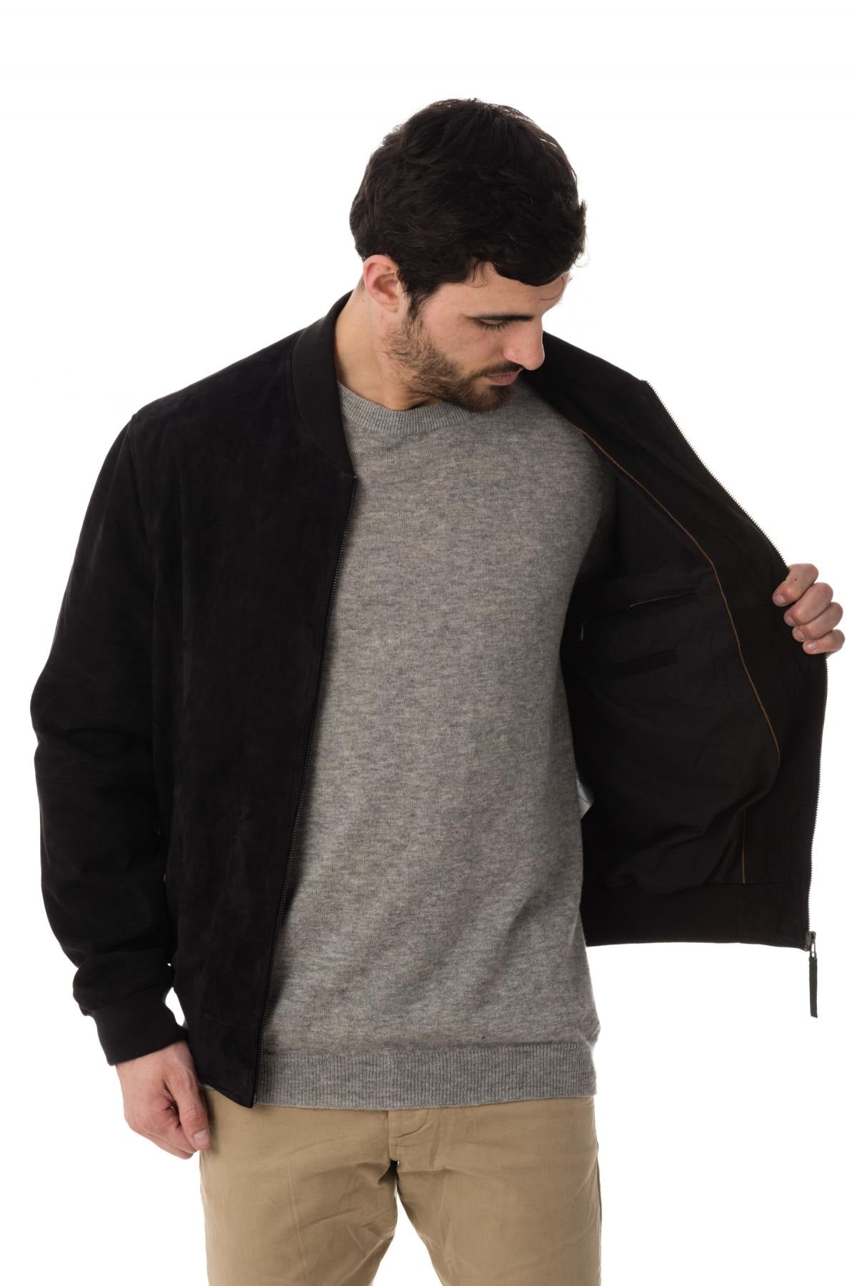 Serge Pariente suede jacket - Image n°5