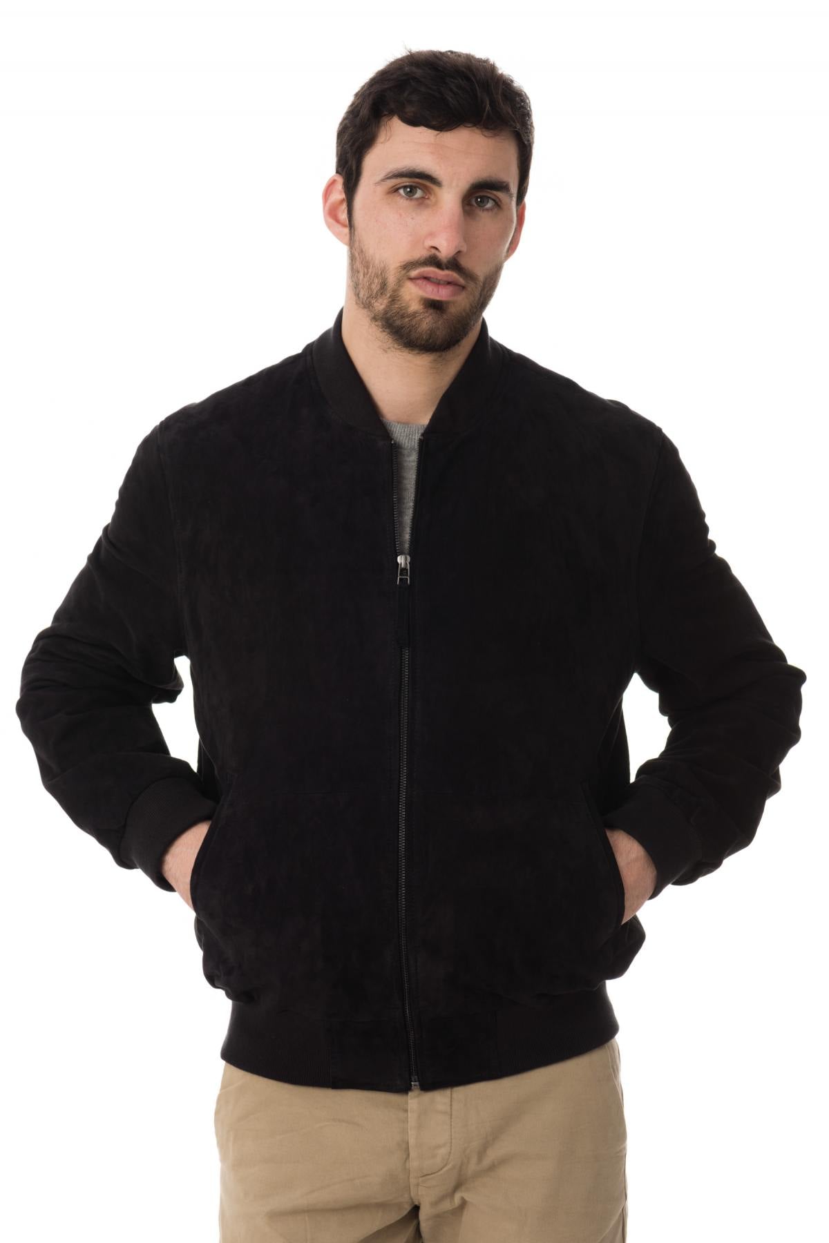 Serge Pariente suede jacket - Image n°1