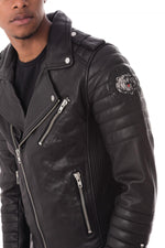 Serge Pariente men's black bear pattern jacket - Image n°7