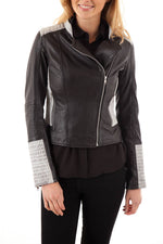 Two-tone model for women by Serge Pariente in lambskin - Image n°1