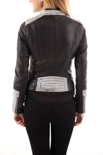 Two-tone model for women by Serge Pariente in lambskin - Image n°5
