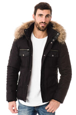 Ventiuno down jacket for men with natural fur - Image n°1