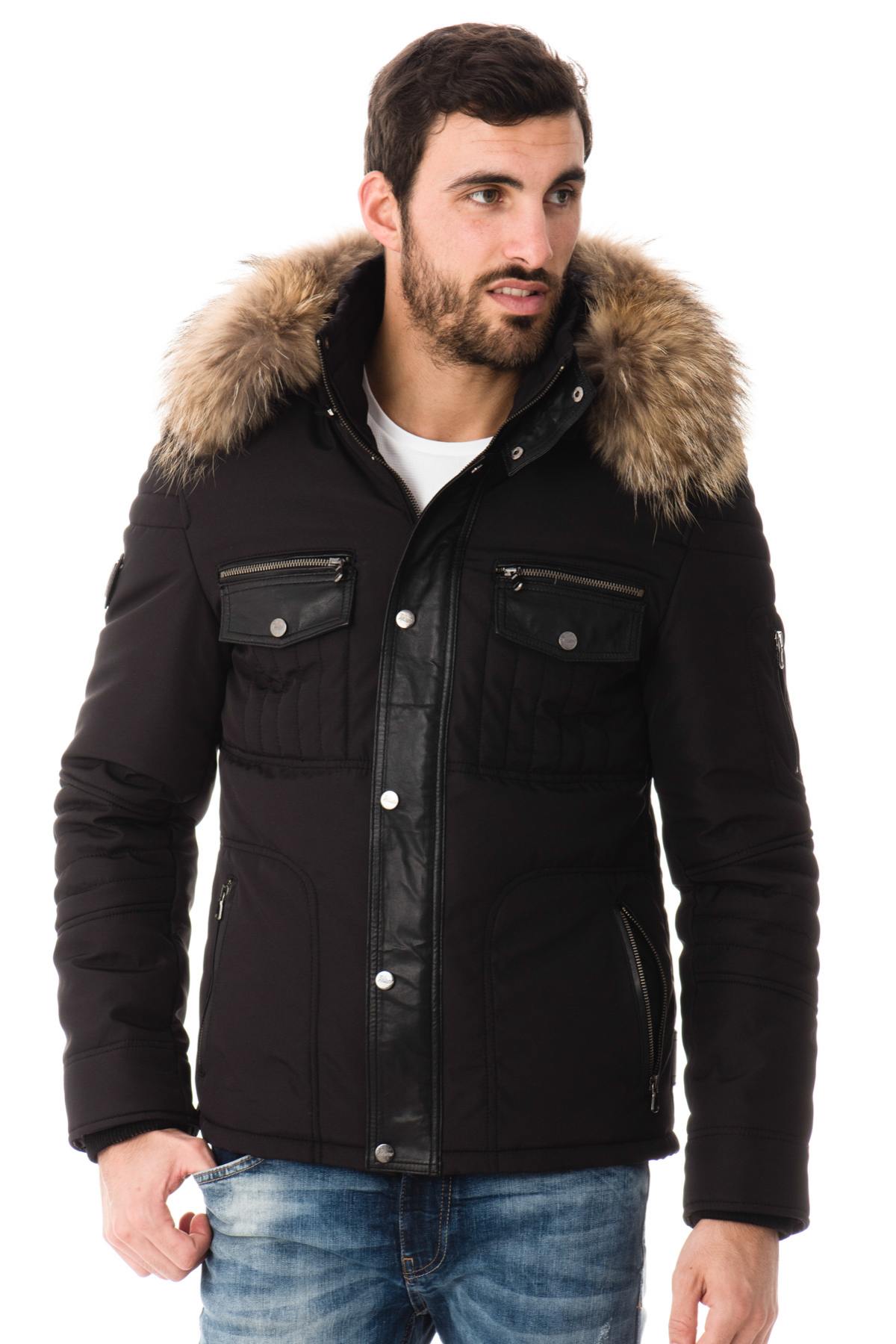 Ventiuno down jacket for men with natural fur - Image n°3