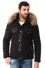 Ventiuno down jacket for men with natural fur - Image n°3