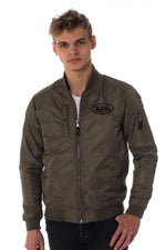 Von Dutch men's khaki bomber jacket - Image n°1