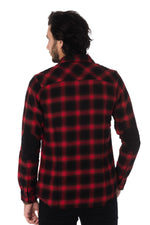 Von Dutch men's red check shirt - Image n°4